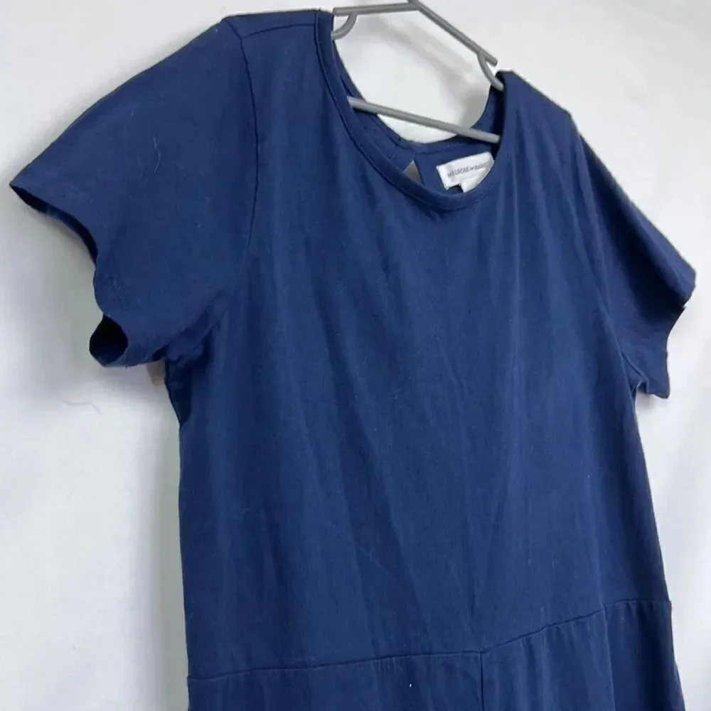 Melrose and Market Navy Open back knit girls romper size xl (14/16) EUC